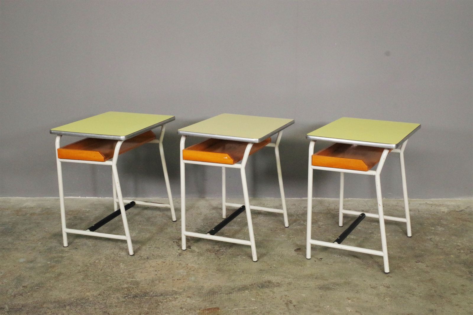 Vintage School Benches, 1960s, Set Of 3 photo for sale