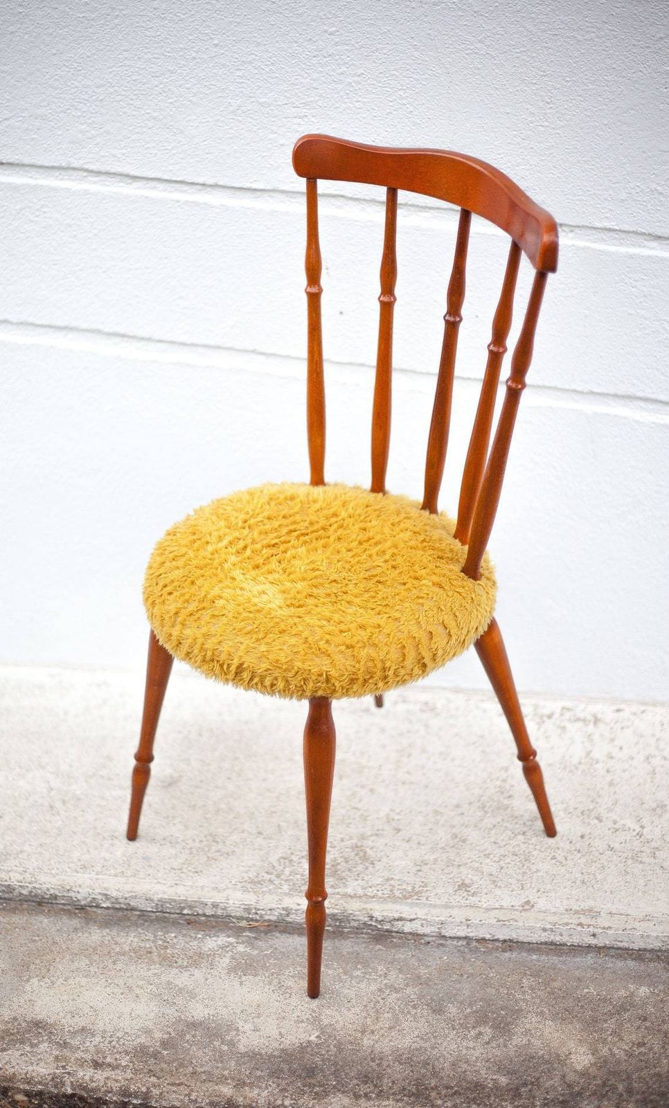 Wooden Chair Seat Mustard Mustard Western Chair Saloon Chair Living Room Bedroom photo vintage