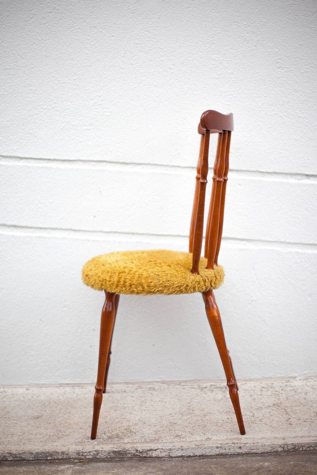 photo furniture Wooden Chair Seat Mustard Mustard Western Chair Saloon Chair Living Room Bedroom