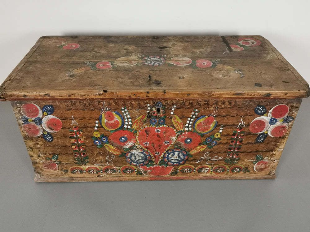 photo furniture 19th Century Romanian Folk Art Kist