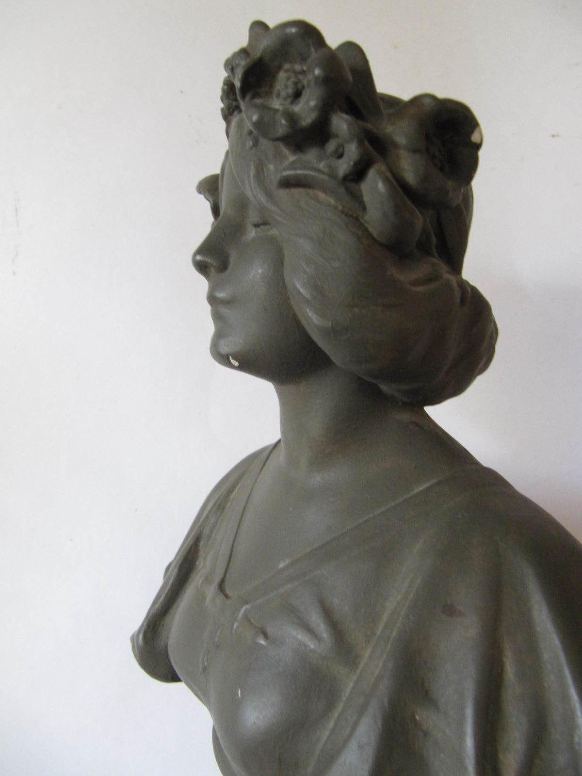 Art Nouveau Bust Of Woman With Headdress photo 425.0