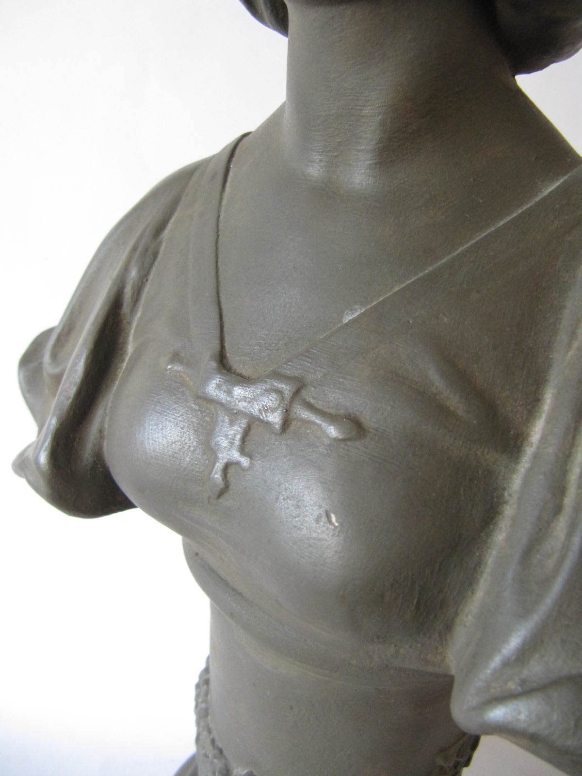 Art Nouveau Bust Of Woman With Headdress photo vinterior