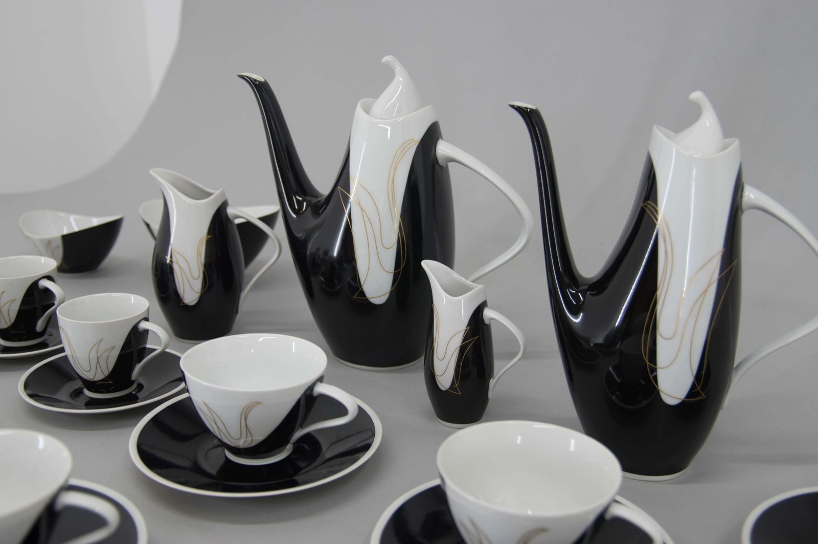 Tea And Coffee Set "Elka" By Jezek For Brezova Pirkenhammer, 1960s photo vinterior