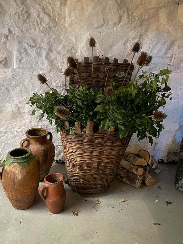 French "Hotte" Grape Harvest Basket