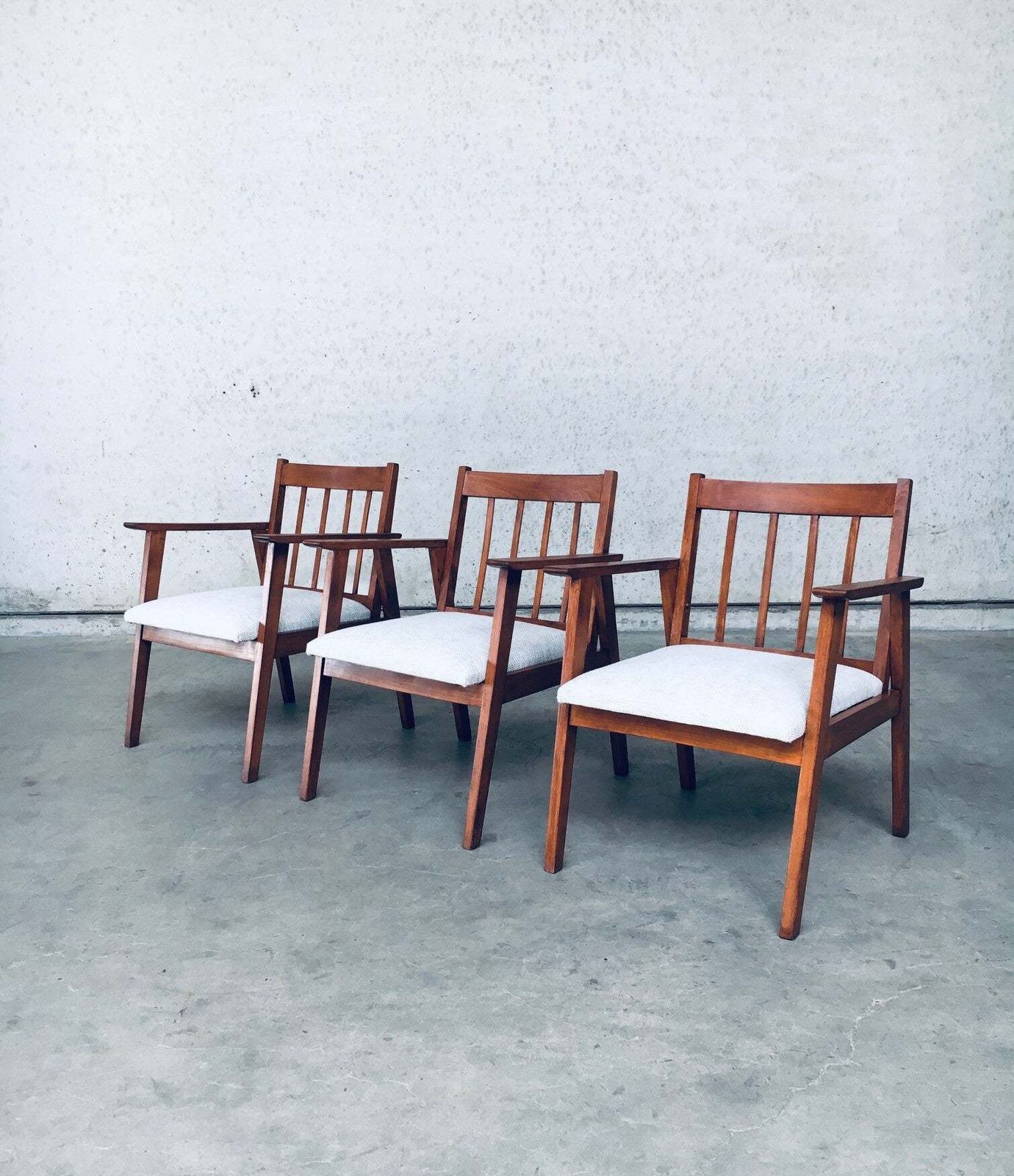 Mid Century Modern Dutch Design Fauteuil Set, Nederland, Ca. Jaren 1950