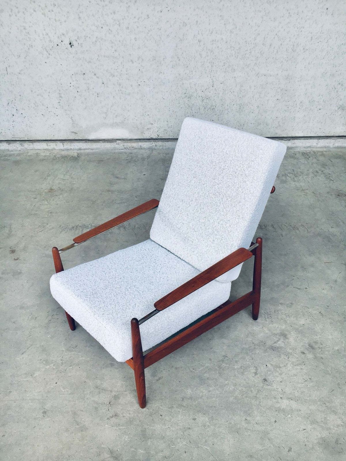 Midcentury Modern Scandinavian Design Armchair Fauteuil, Denmark 1960's photo Furniture