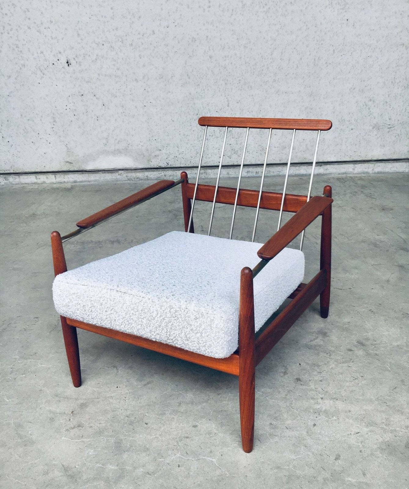 photo for sale Midcentury Modern Scandinavian Design Armchair Fauteuil, Denmark 1960's