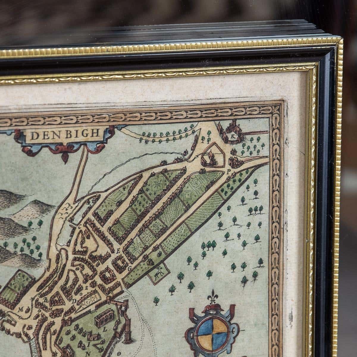17th Century John Speed Map Of Denbighshire, C.1610 photo vinterior