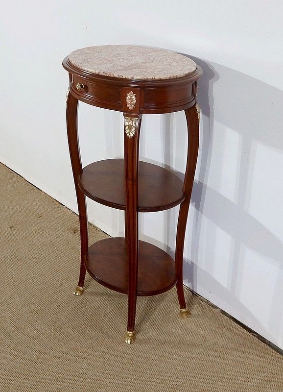 Small Living Room Table In Solid Mahogany, Louis XVI Style, Early 20th Century photo for sale