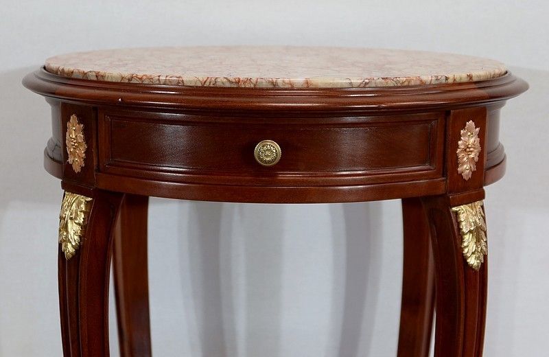 photo furniture Small Living Room Table In Solid Mahogany, Louis XVI Style, Early 20th Century