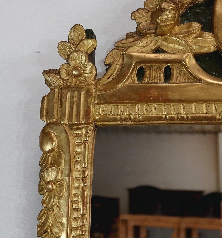 Mirror In Gilded Wood, Louis XVI Style, Early 20th Century photo vinterior
