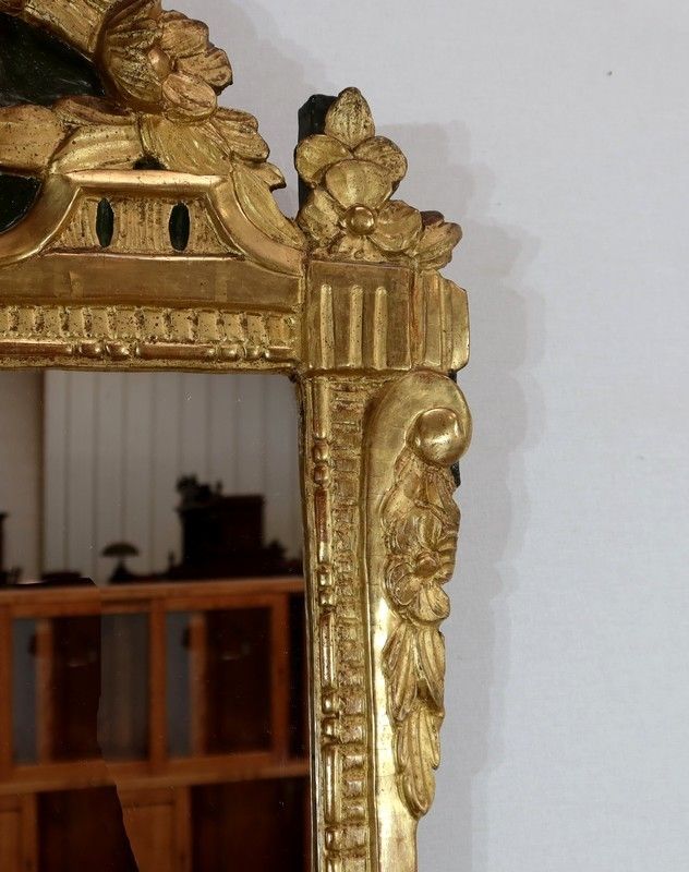 Mirror In Gilded Wood, Louis XVI Style, Early 20th Century photo vintage