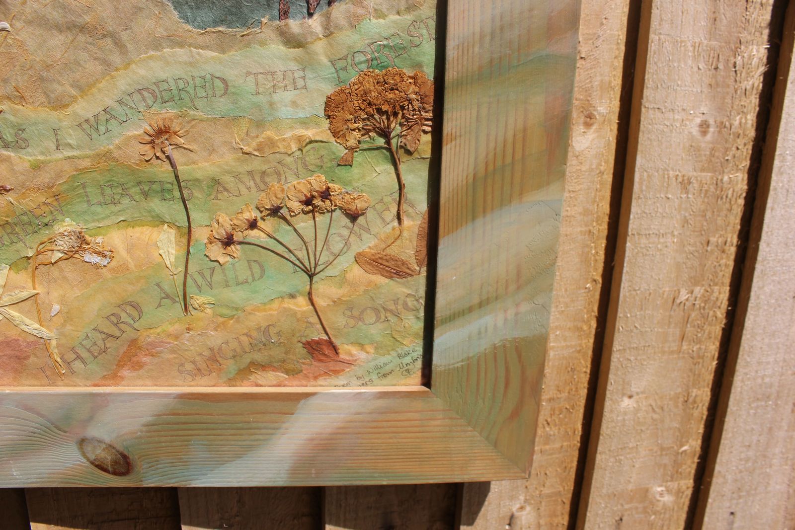 Vintage Original Mixed Media Painting photo Art