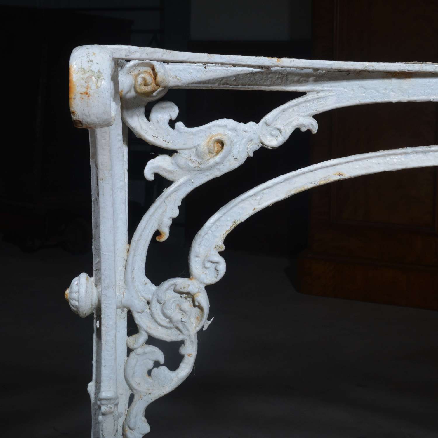 Cast Iron Garden Table With Marble Top photo buy