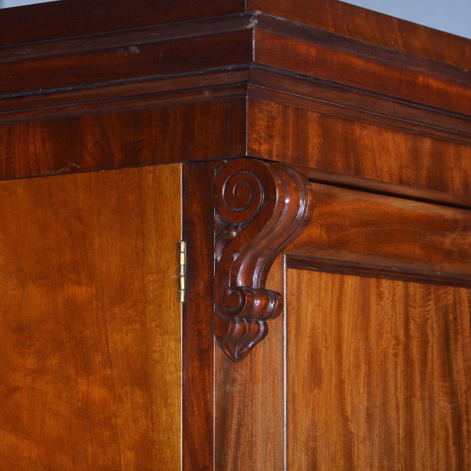 Scottish Mahogany Linen Press, 1800s photo furniture