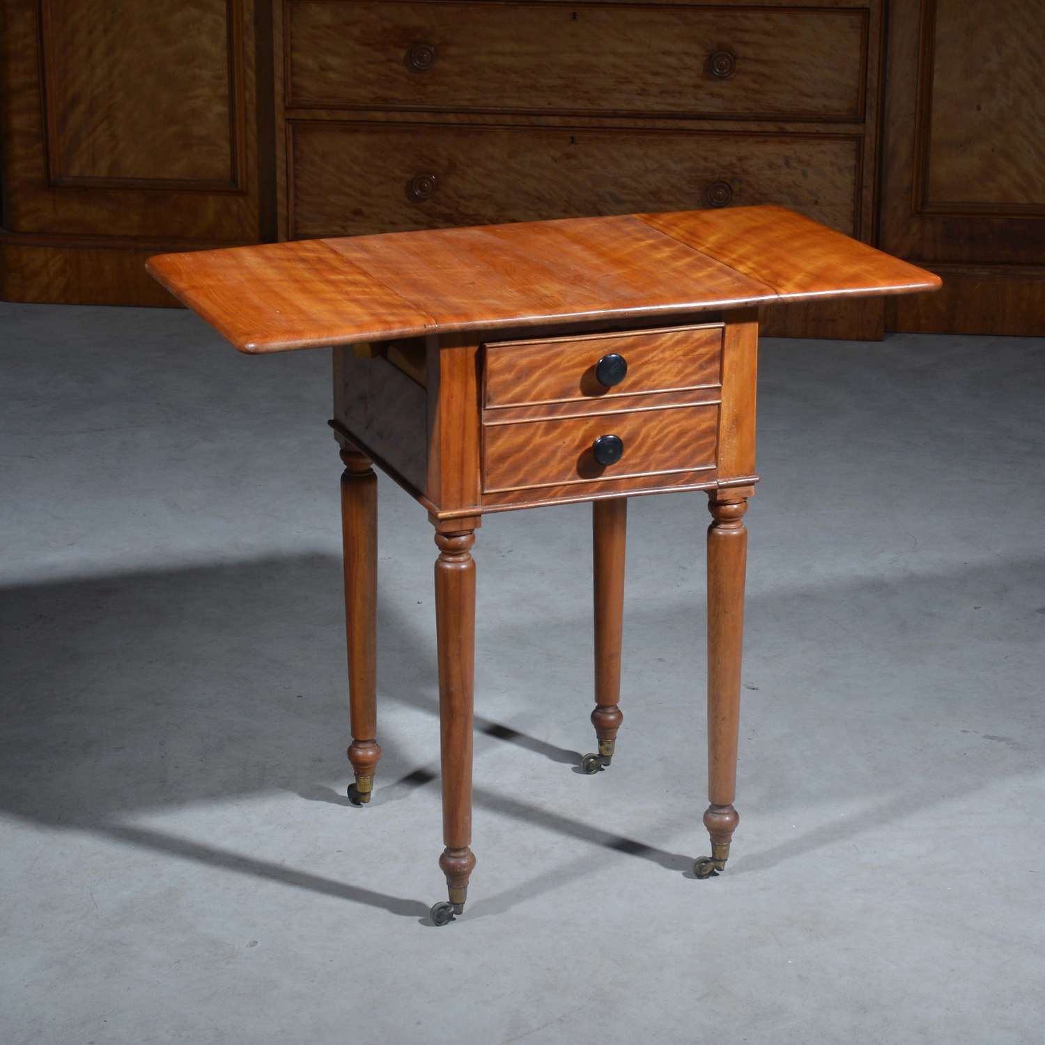 Satin Birch Bedside Table, Or Lamp Table photo 625.0