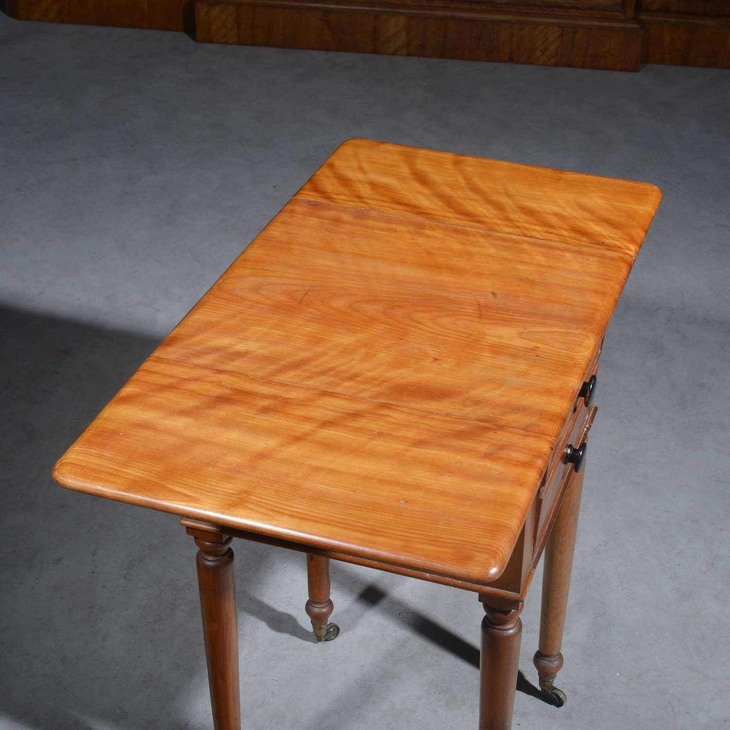 Satin Birch Bedside Table, Or Lamp Table photo vinterior