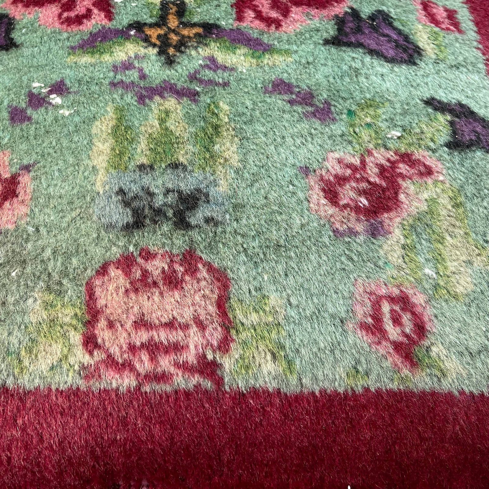 photo for sale 18'' X 18'' Vintage Hand Made Rug Cushion Cover, 45 X 45 Cm Decorative Rug Pillow Cover, Large Vintage Turkish Rug Cushion Cover