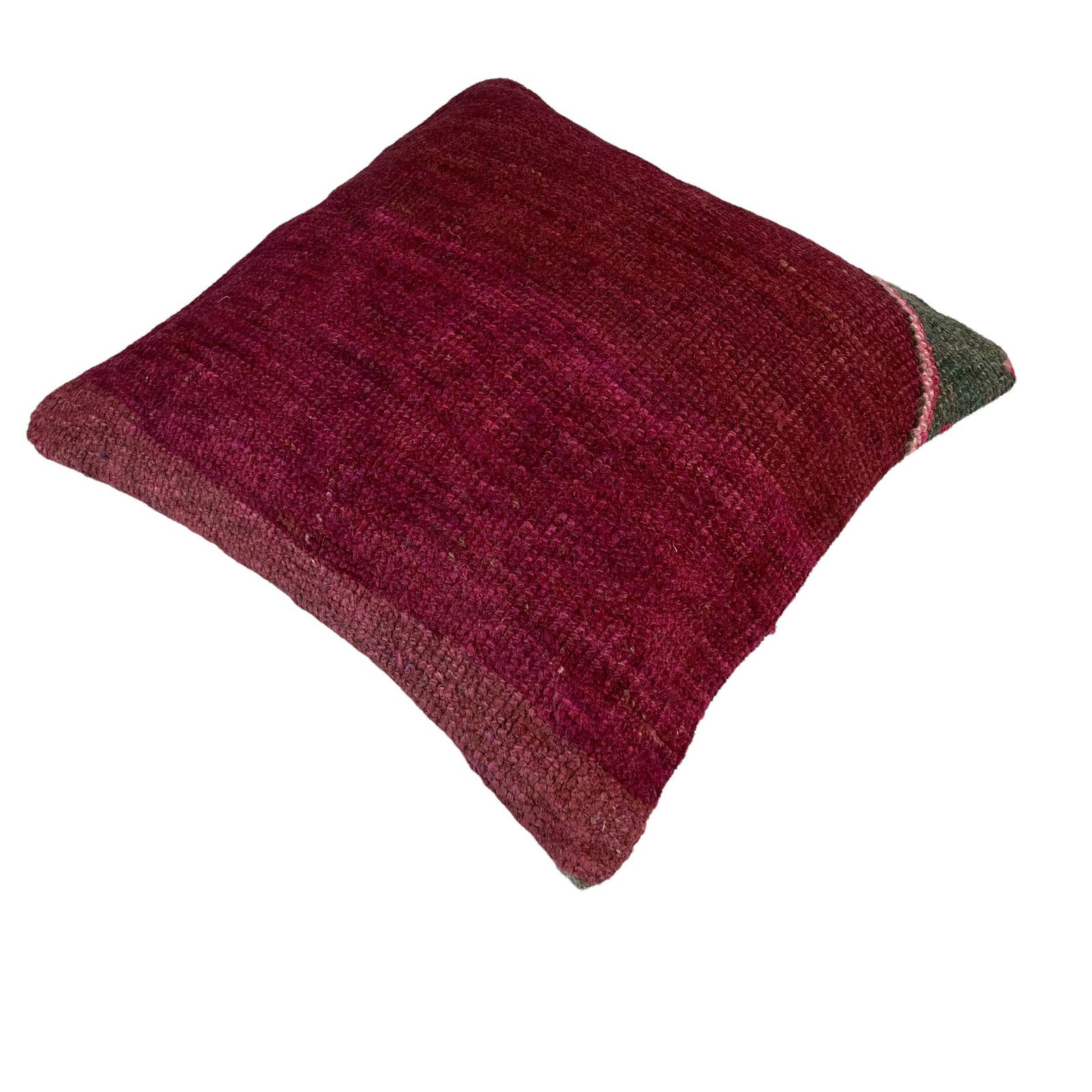 Vintage Hand Made Rug Cushion Cover, 45 X 45 Cm Decorative Rug Pillow Cover, Large Vintage Turkish Rug Cushion Cover photo buy