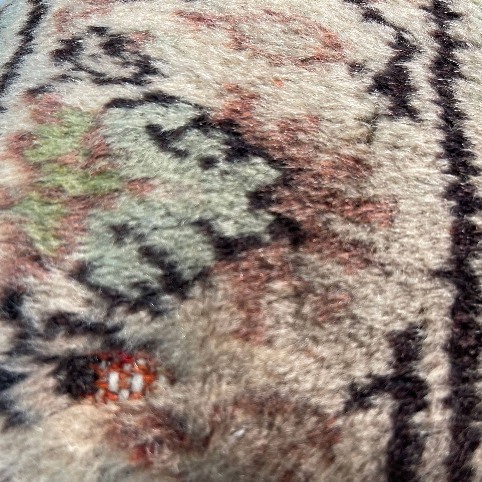 Vintage Hand Made Rug Cushion Cover, 30 X 50 Cm Decorative Rug Pillow Cover, Large Vintage Turkish Rug Cushion Cover photo 71.0