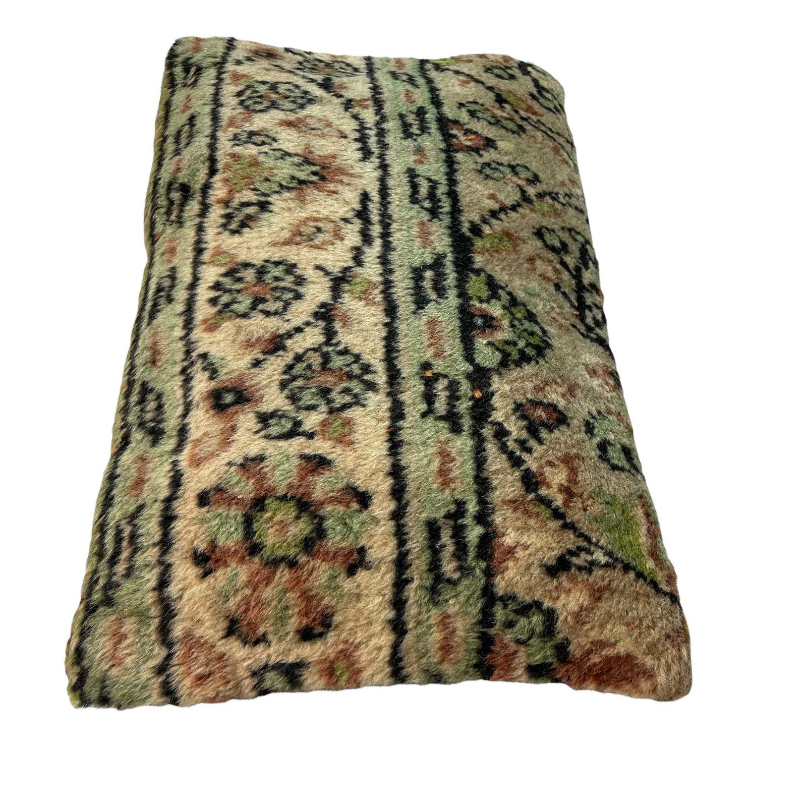 12'' X 20'' Vintage Hand Made Rug Cushion Cover, 30 X 50 Cm Decorative Rug Pillow Cover, Large Vintage Turkish Rug Cushion Cover photo for sale