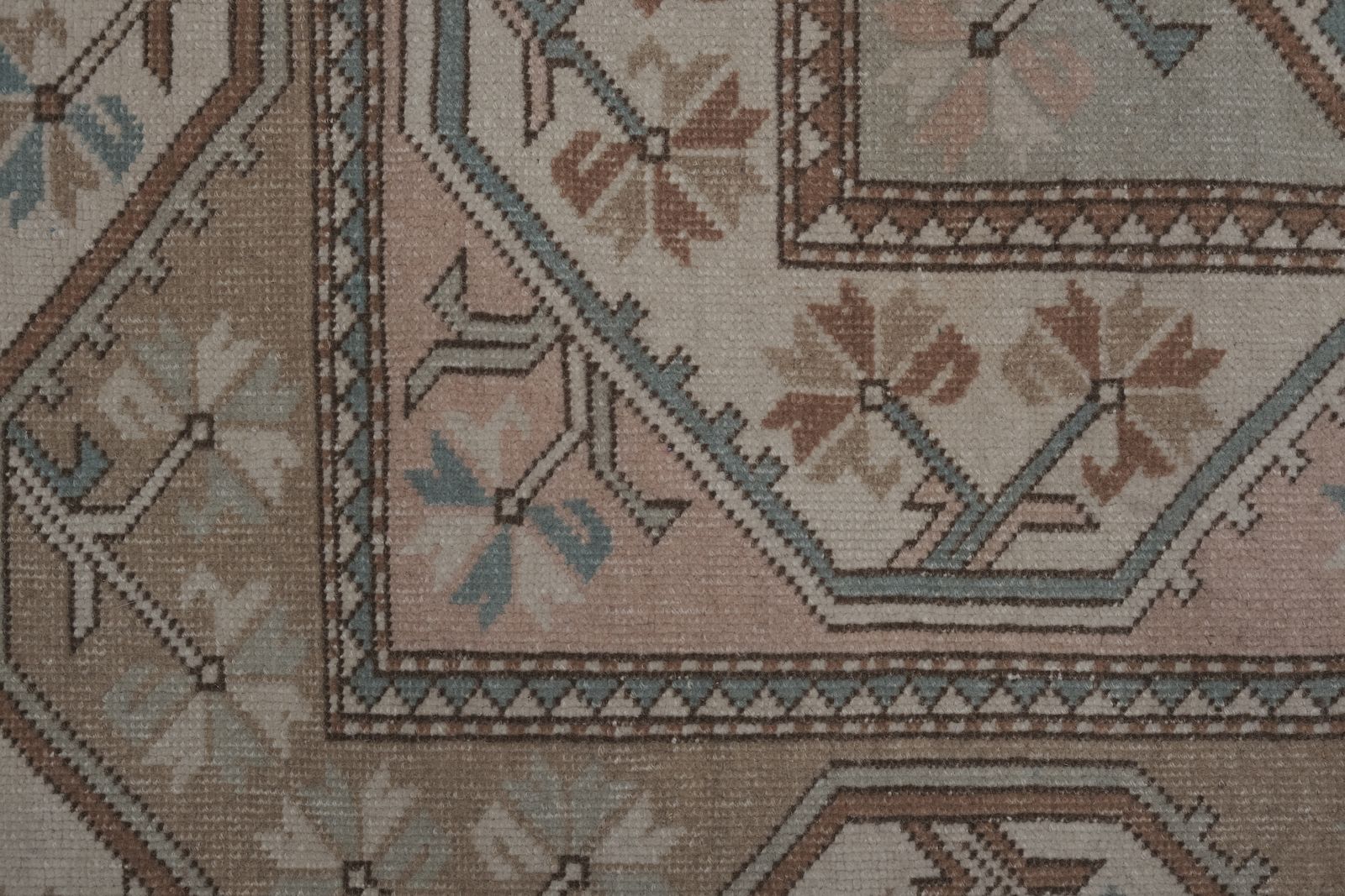 Vintage Tan Turkish Milas Rug 5'2'' X 8'11'' photo for sale