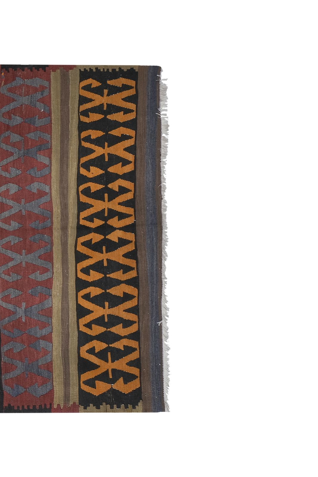 photo furniture Vintage Turkish Konya Kilim Rug 4'11'' X 10'1''