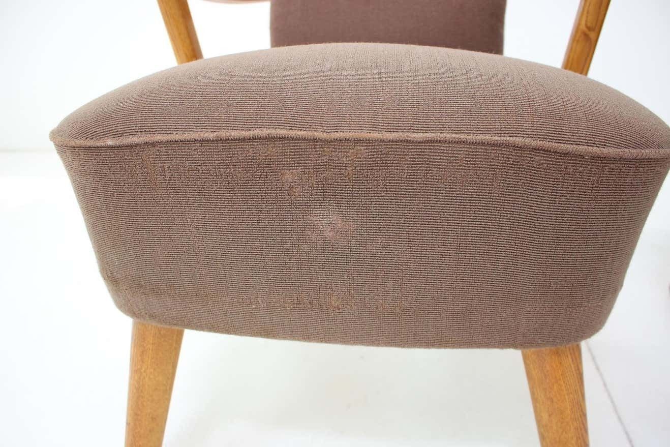 1940s Rare Pair Of Oak Armchairs By Krasna Jizba, Czechoslovakia photo Furniture