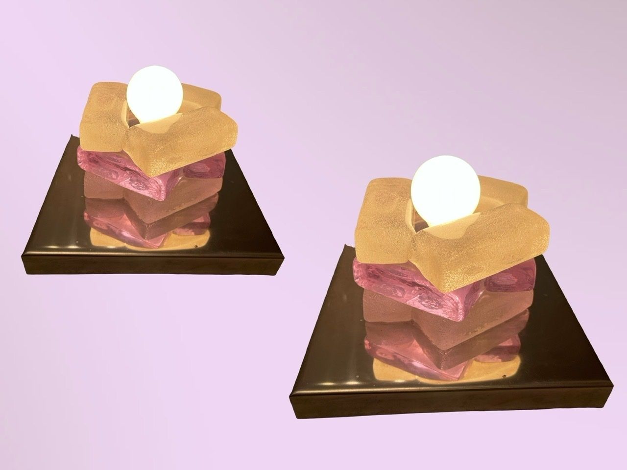 Iconic Murano Glass Sconces By Albano Poli For Poliarte 1970’s photo furniture