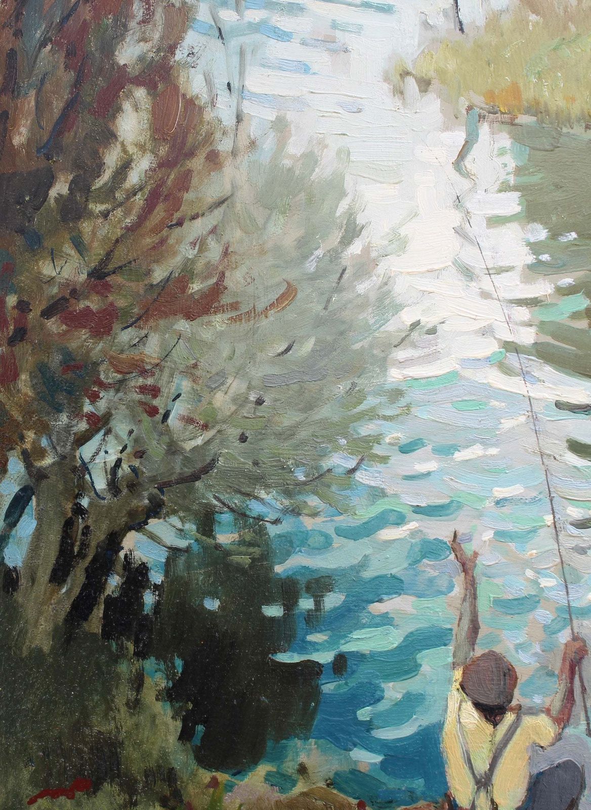 2100.0 The Fisherman' By Gabriel VIé (Circa 1940s) photo