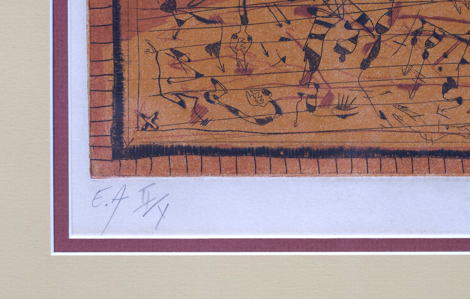 Georges Dussau, L' Escallier D'eurodace, 1975, Etching, Framed photo Art
