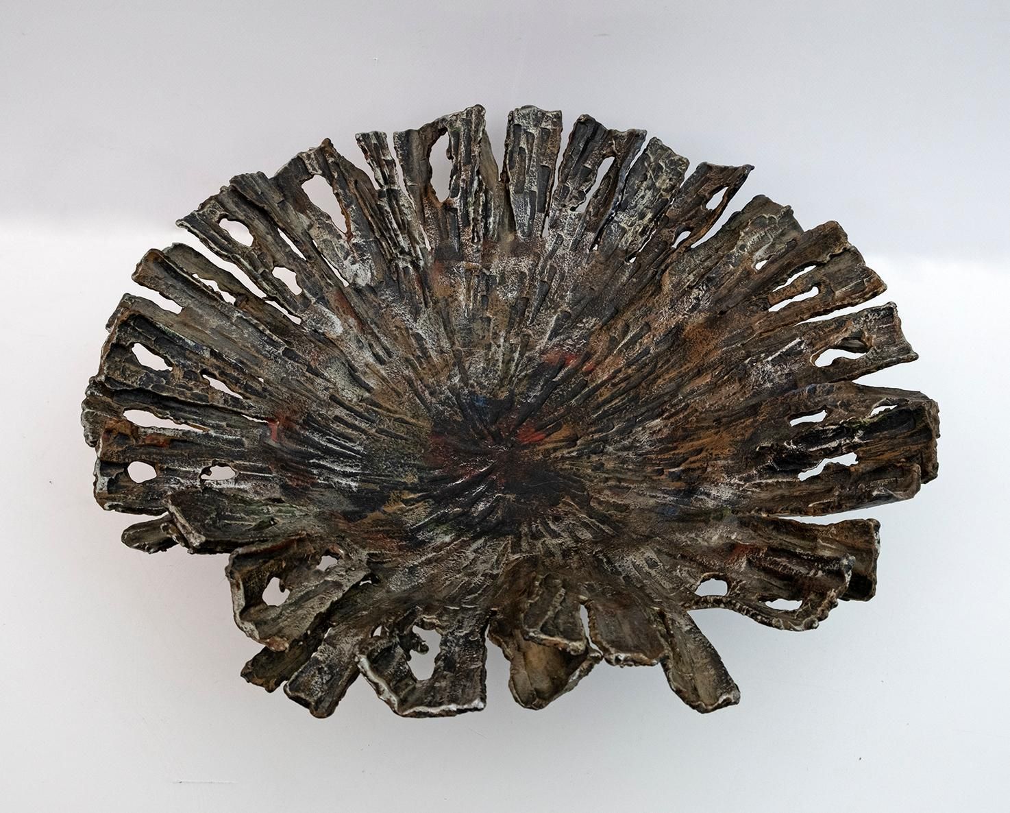 Salvino Marsura Brutalist Forged Iron Centerpieces, 1970s photo Home Decor