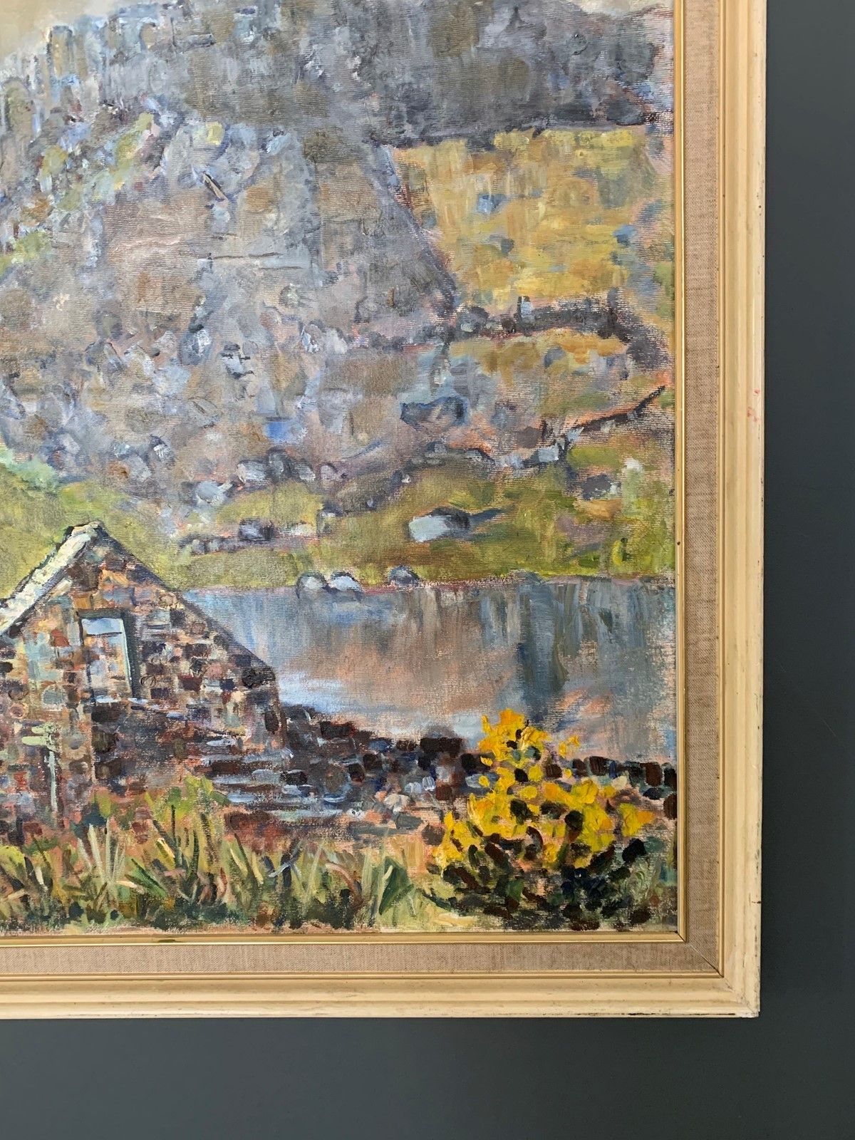 Landscape Oil Painting On Canvas By S Harding photo for sale