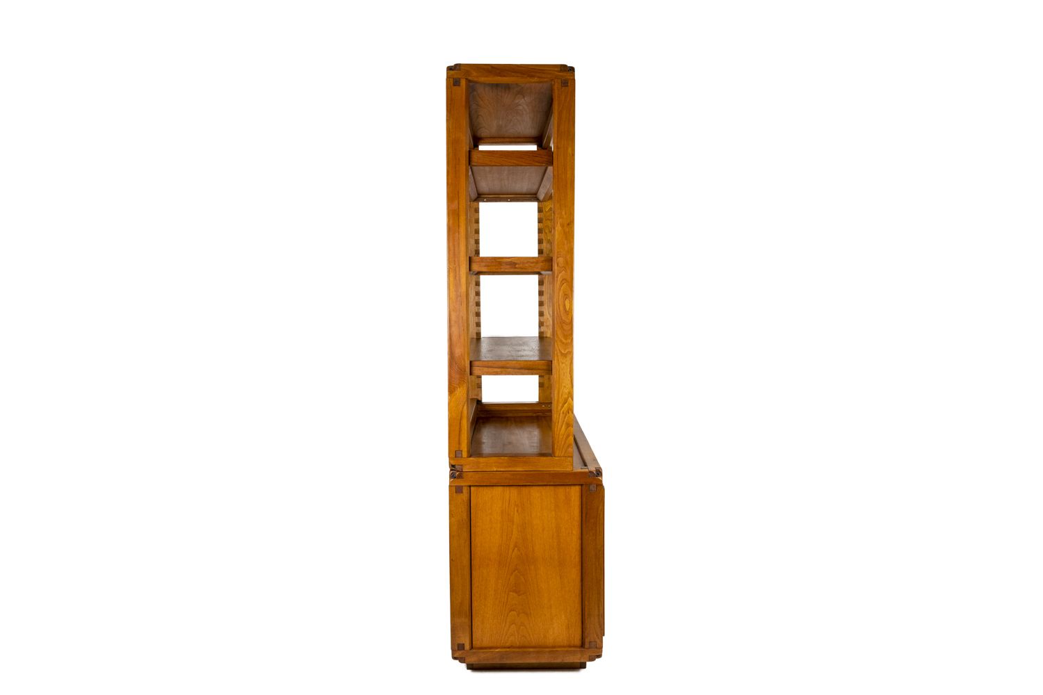 Furniture Pierre Chapo, Shelves Cabinet In Natural Elm, 1960s photo