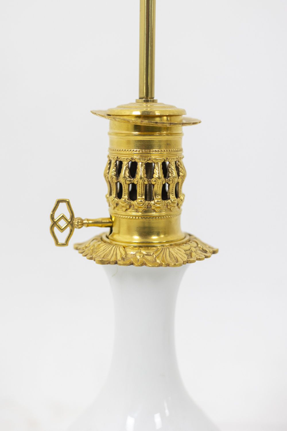Pair Of Lamps In White Porcelain And Bronze, Circa 1880 photo 2100.0