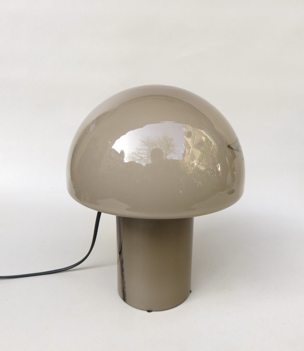 Small Black Orange Mushroom Luminaire Table Lamp From Peill And Putzler, 1970s photo 1496.0