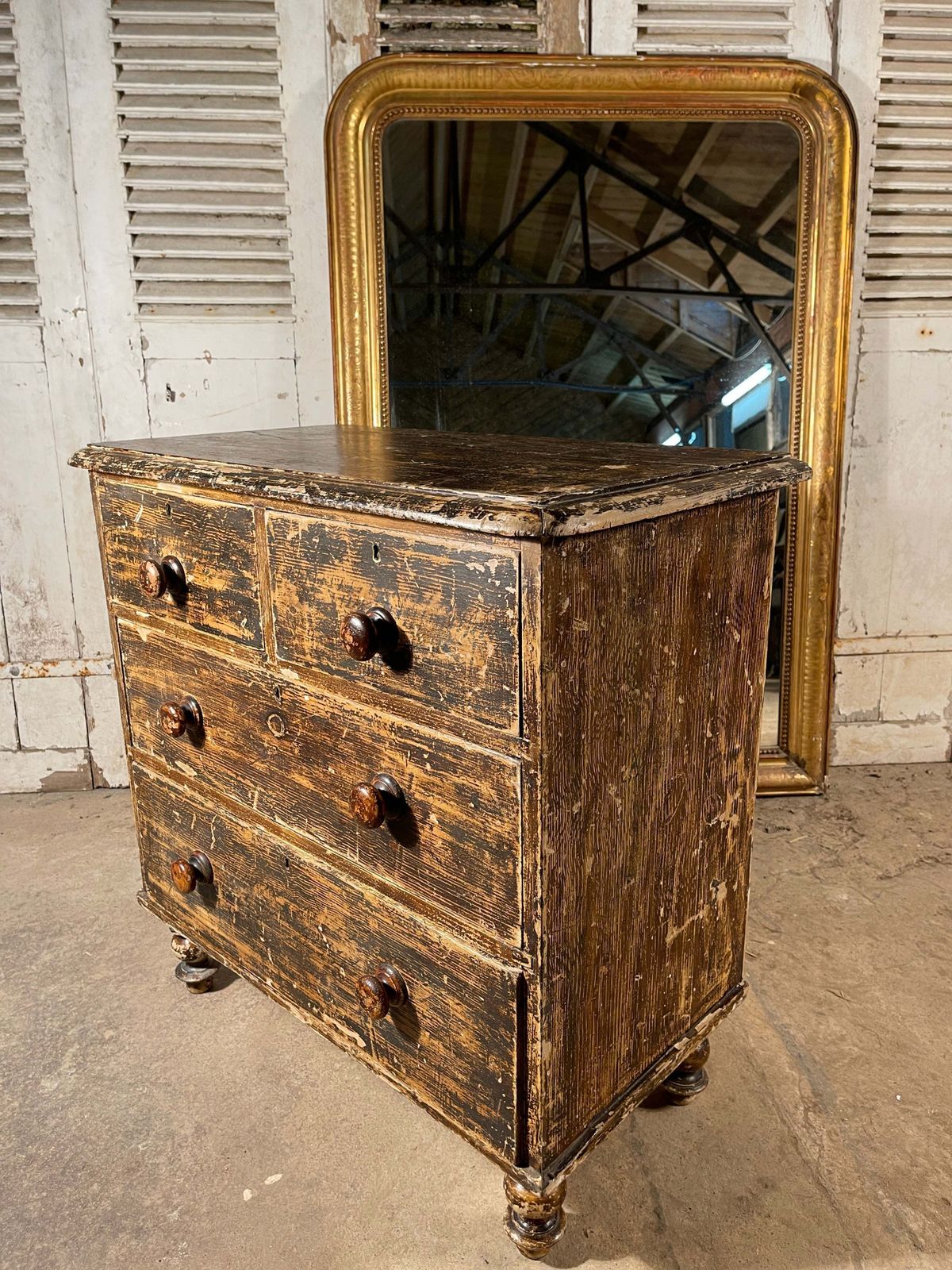 A Beautiful Antique Original Georgian Provincial Chest Of Drawers Circa 1830 photo for sale