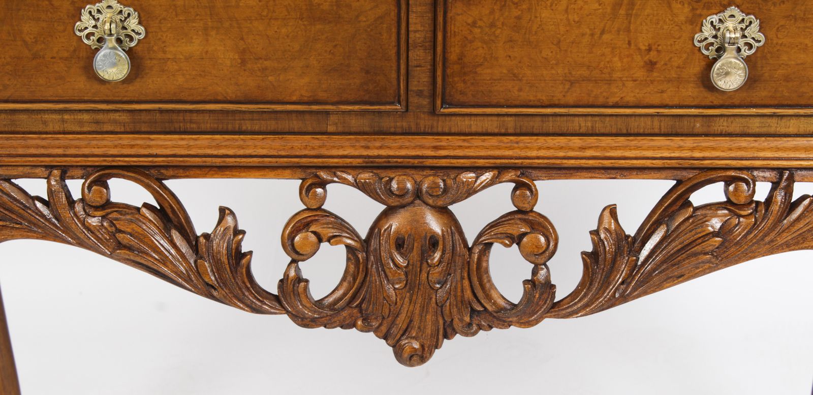 photo vinterior Vintage Burr Walnut Cocktail Cabinet Drinks Dry Bar Mid 20th C