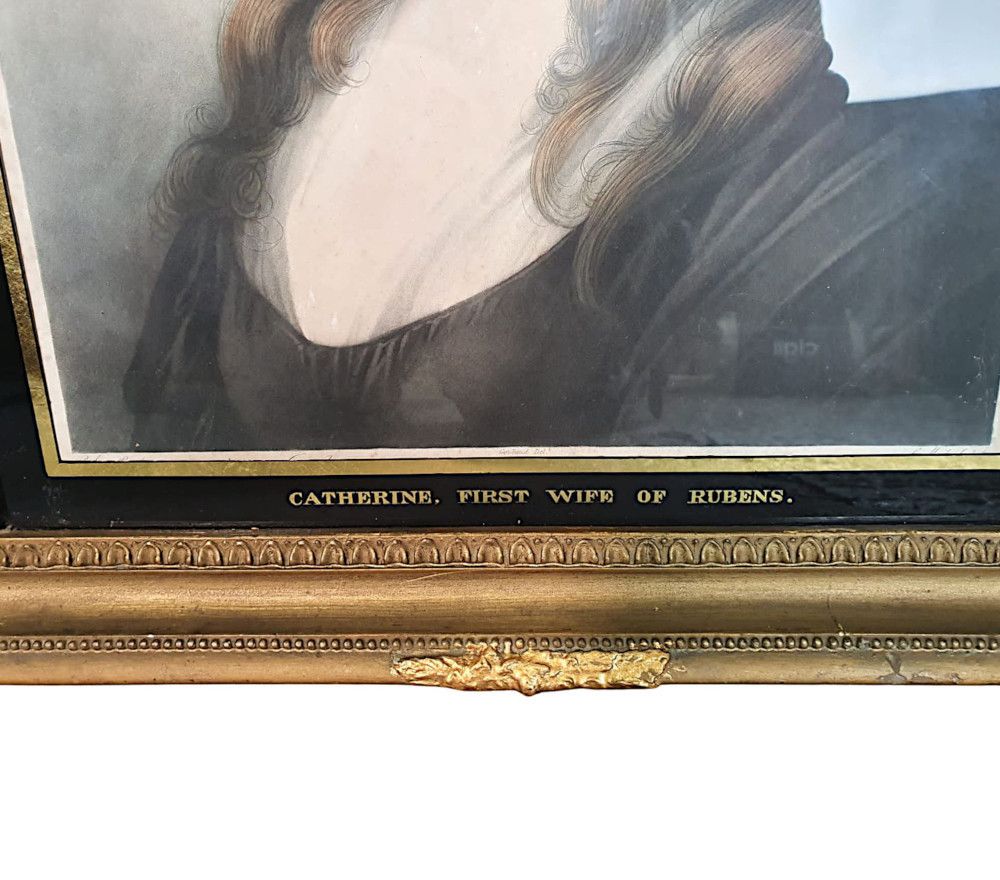 A Lovely Quality 19th Century Giltwood Framed Aquatint Print photo furniture