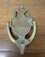 19th Century Adams Style Brass Urn And Cover Door Knocker, photo furniture