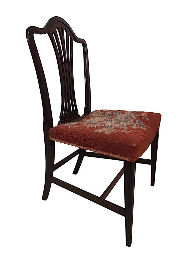 A Very Fine Set Of Ten Early 1900's Dining Chairs photo buy