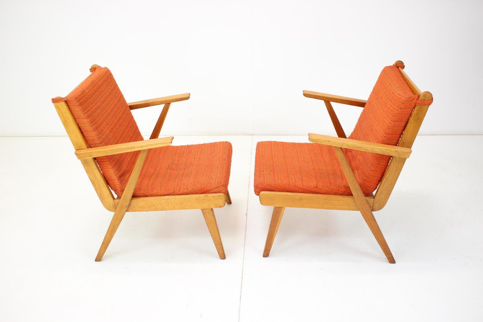 1960s Pair Of Armchairs  Czechoslovakia photo vintage
