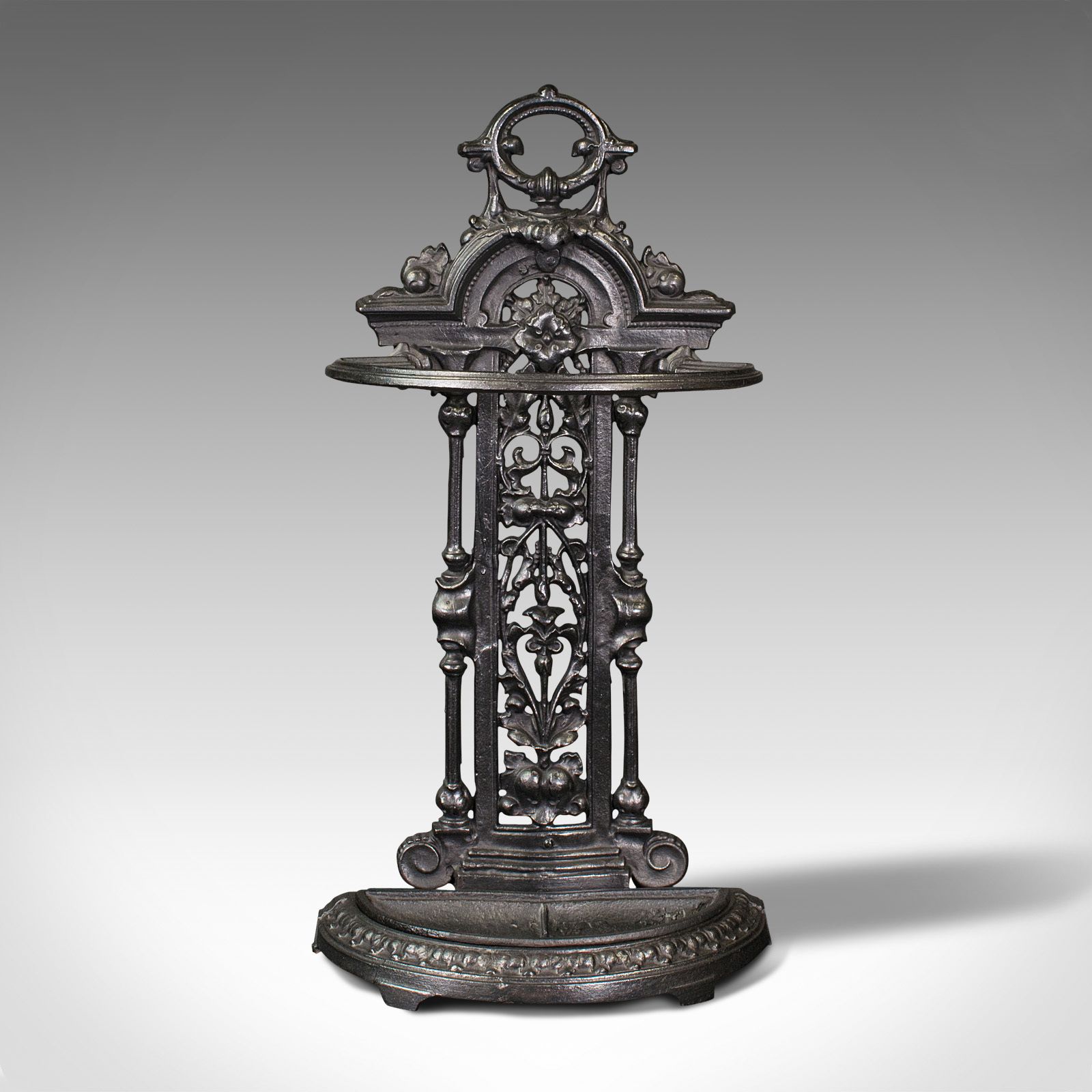 Antique Decorative Hall Stick Stand, English, After Coalbrookdale photo vintage