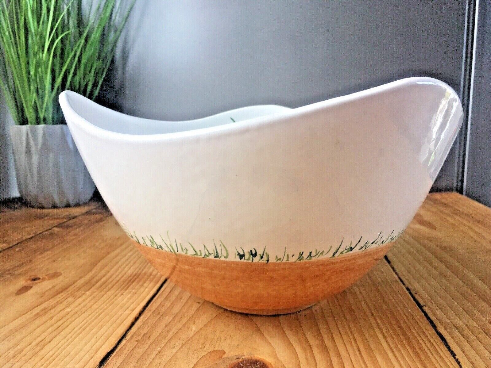 Mid Century 70's Italian Pottery Salad Veg Pasta Bowl Retro Modern Italy 3751 photo vintage