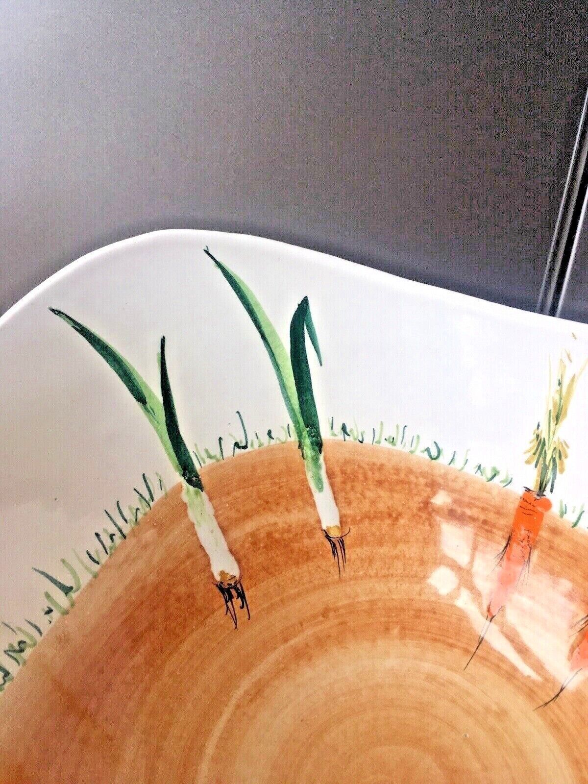 photo for sale Mid Century 70's Italian Pottery Salad Veg Pasta Bowl Retro Modern Italy 3751