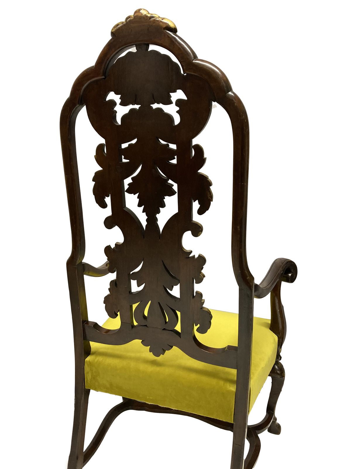 A Queen Anne Style Parcel Gilt Armchair photo 1320.0