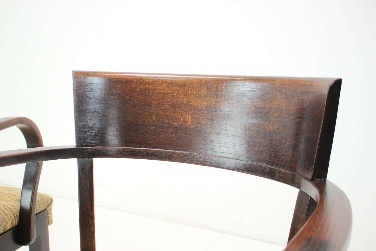 3223.0 Rare Set Of Four Catalog Chairs H 224 By Jindřich Halabala 1930s, Czechoslovakia photo