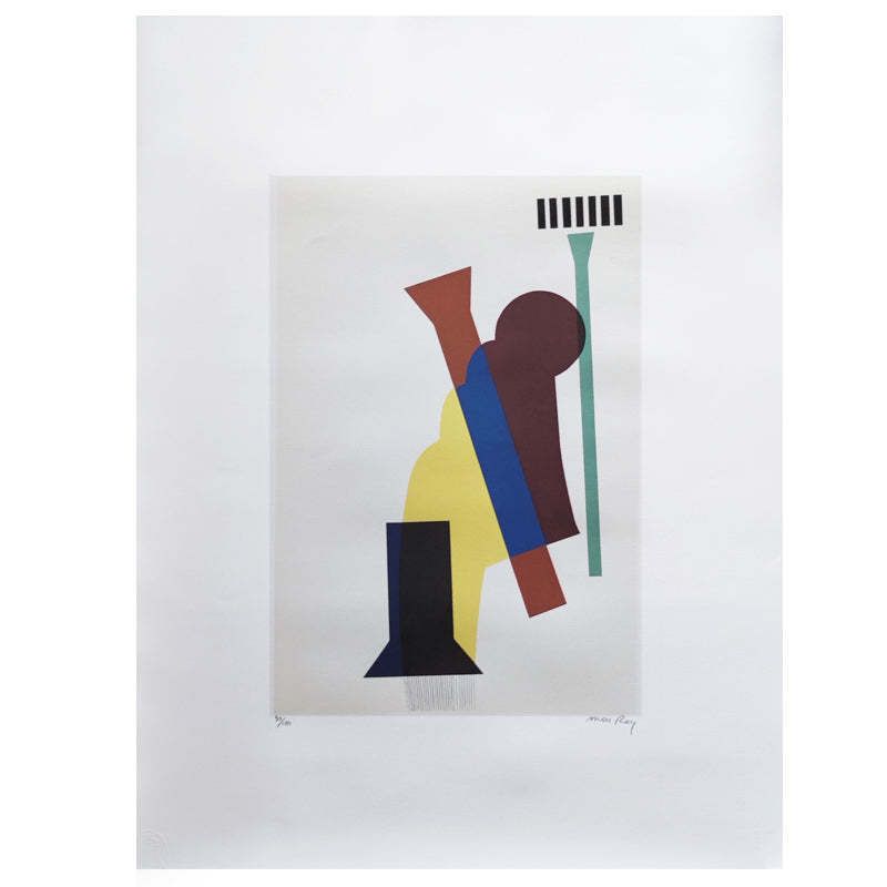 1970s Original Gorgeous Man Ray "Concrete Mixer" Limited Edition Lithograph