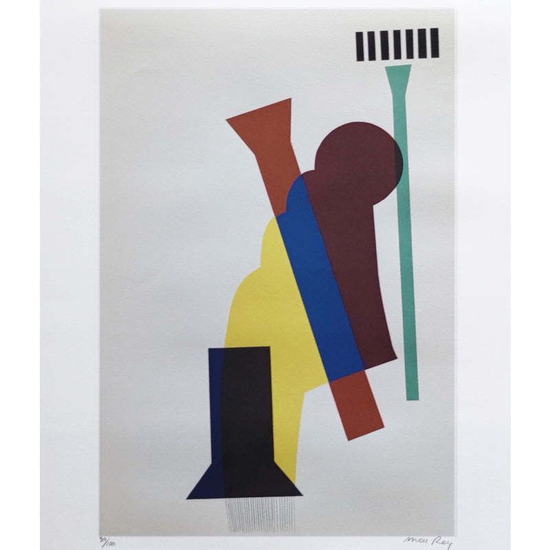 1970s Original Gorgeous Man Ray "Concrete Mixer" Limited Edition Lithograph photo furniture