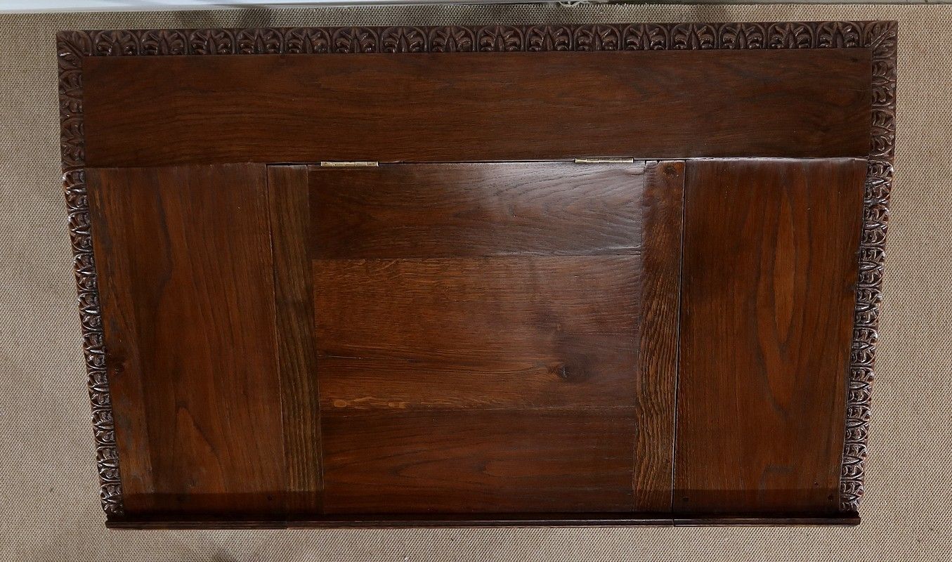 Important Lectern In Solid Oak, Louis XIII Style, Late 19th Century photo 4748.3